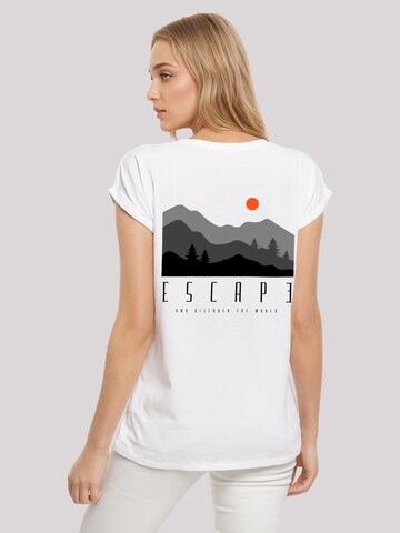 F4NT4STIC Shirt 'Escape Discover the World Forest Landscape' in White