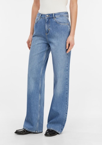 COMMA Wide leg Jeans in Blauw