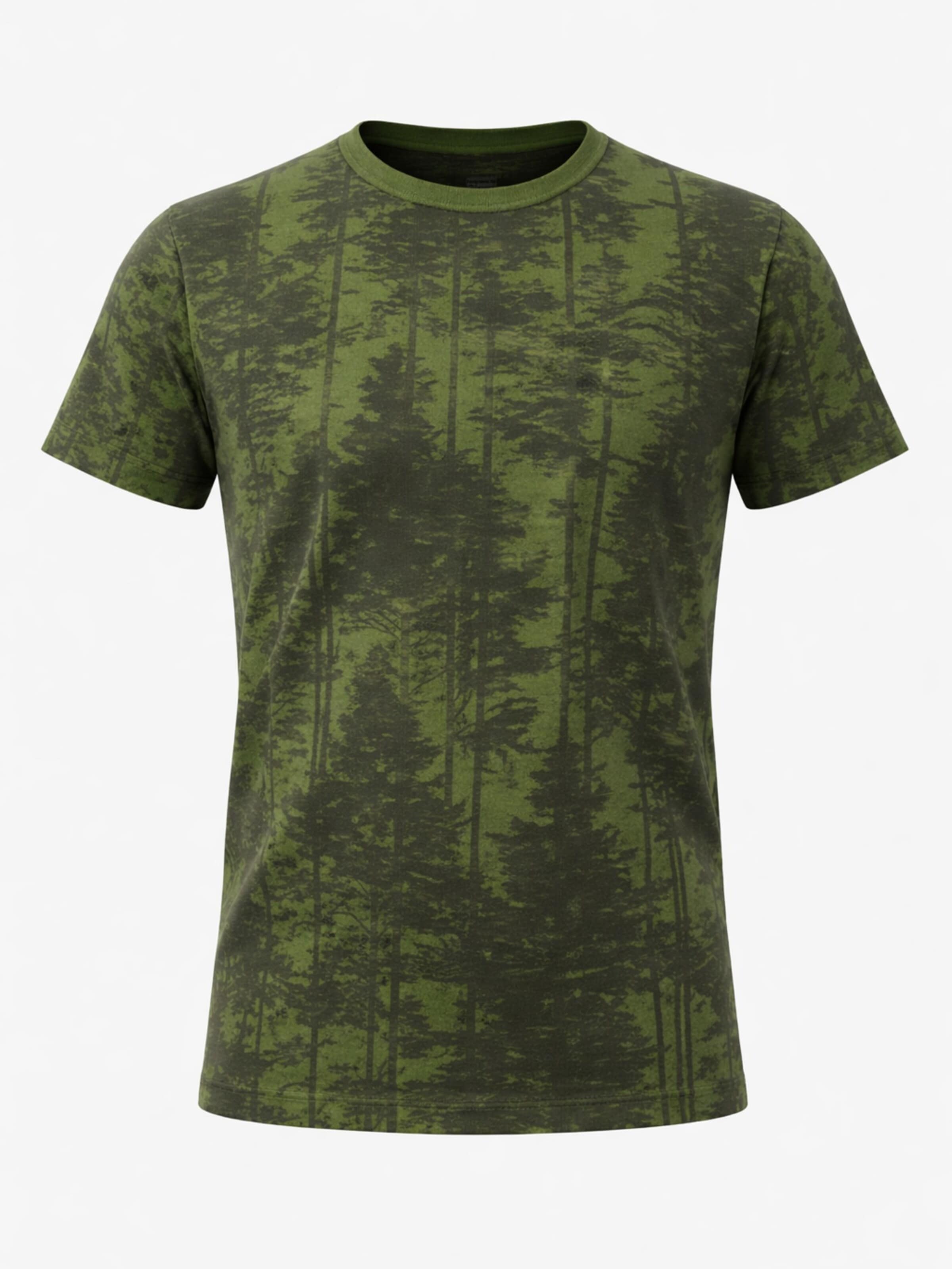 PANTONECLO Shirt 'Pantoneclo Men’s Crew Neck Short Sleeve T-Shirt' in Groen: voorkant