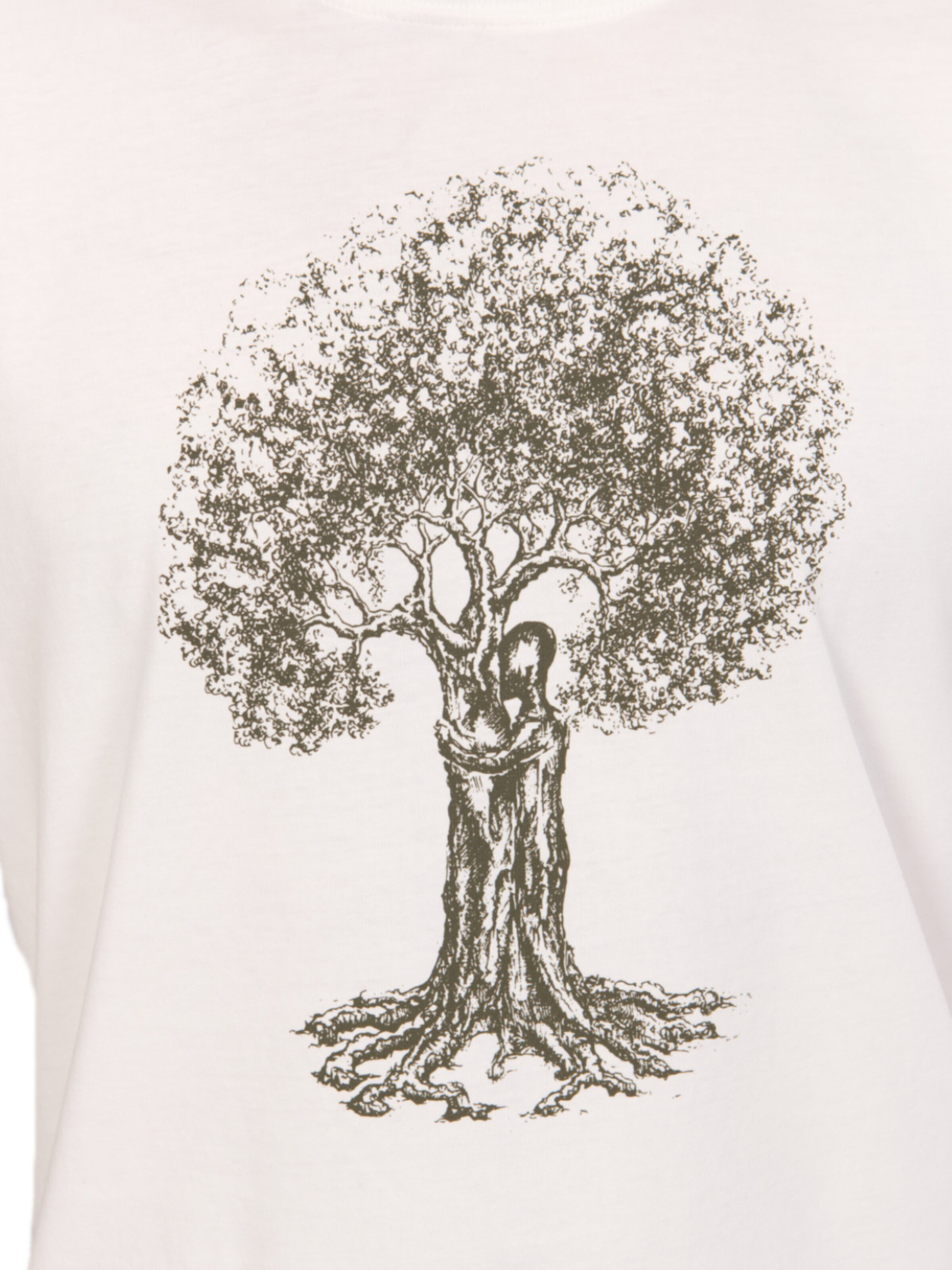 Life-Tree Shirt 'Organic Fairwear  Treehugger' in White