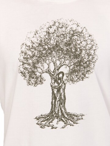 Maglietta 'Organic Fairwear  Treehugger' di Life-Tree in bianco