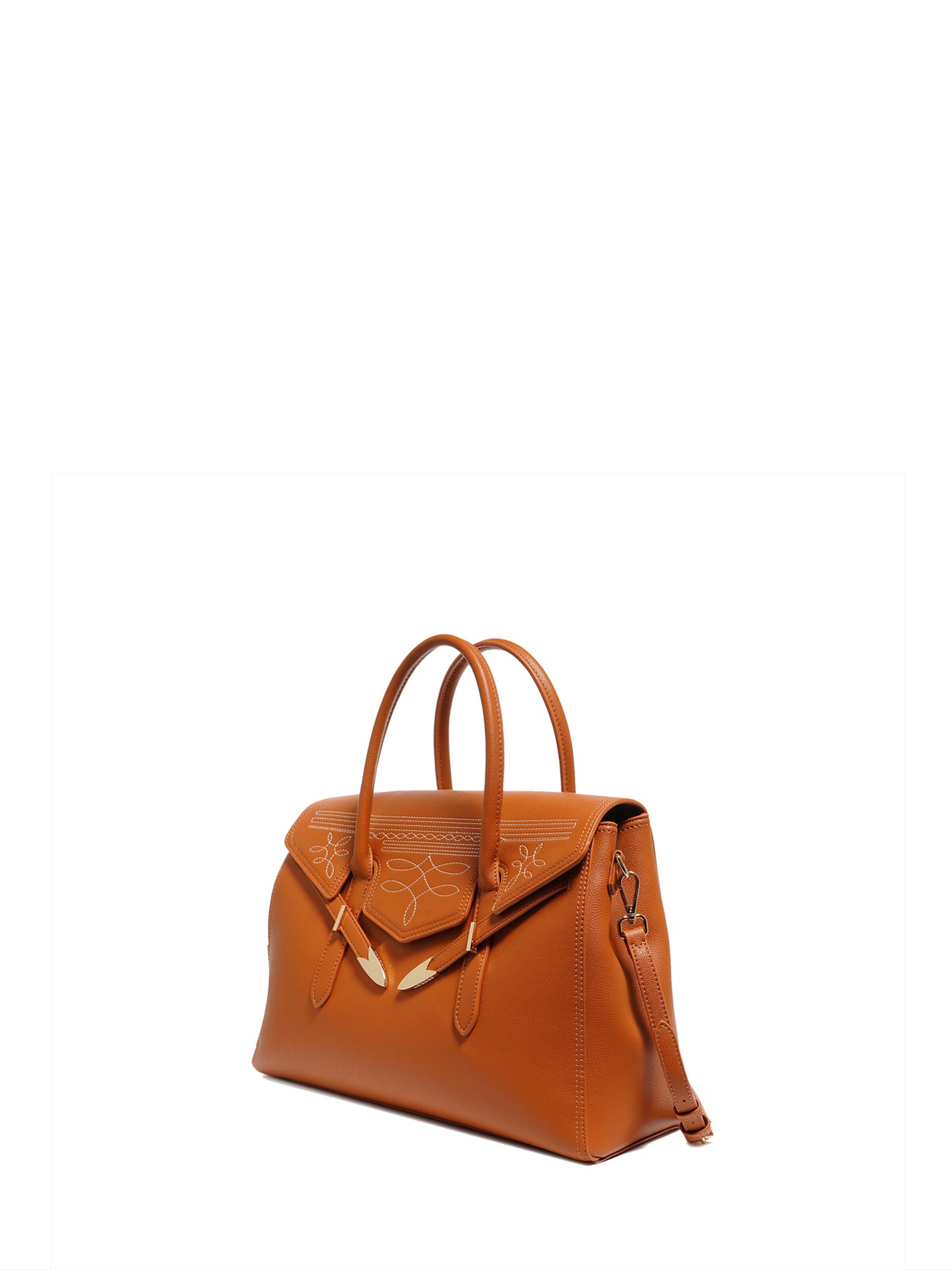 Secret Pon Pon Handbag in Brown: front