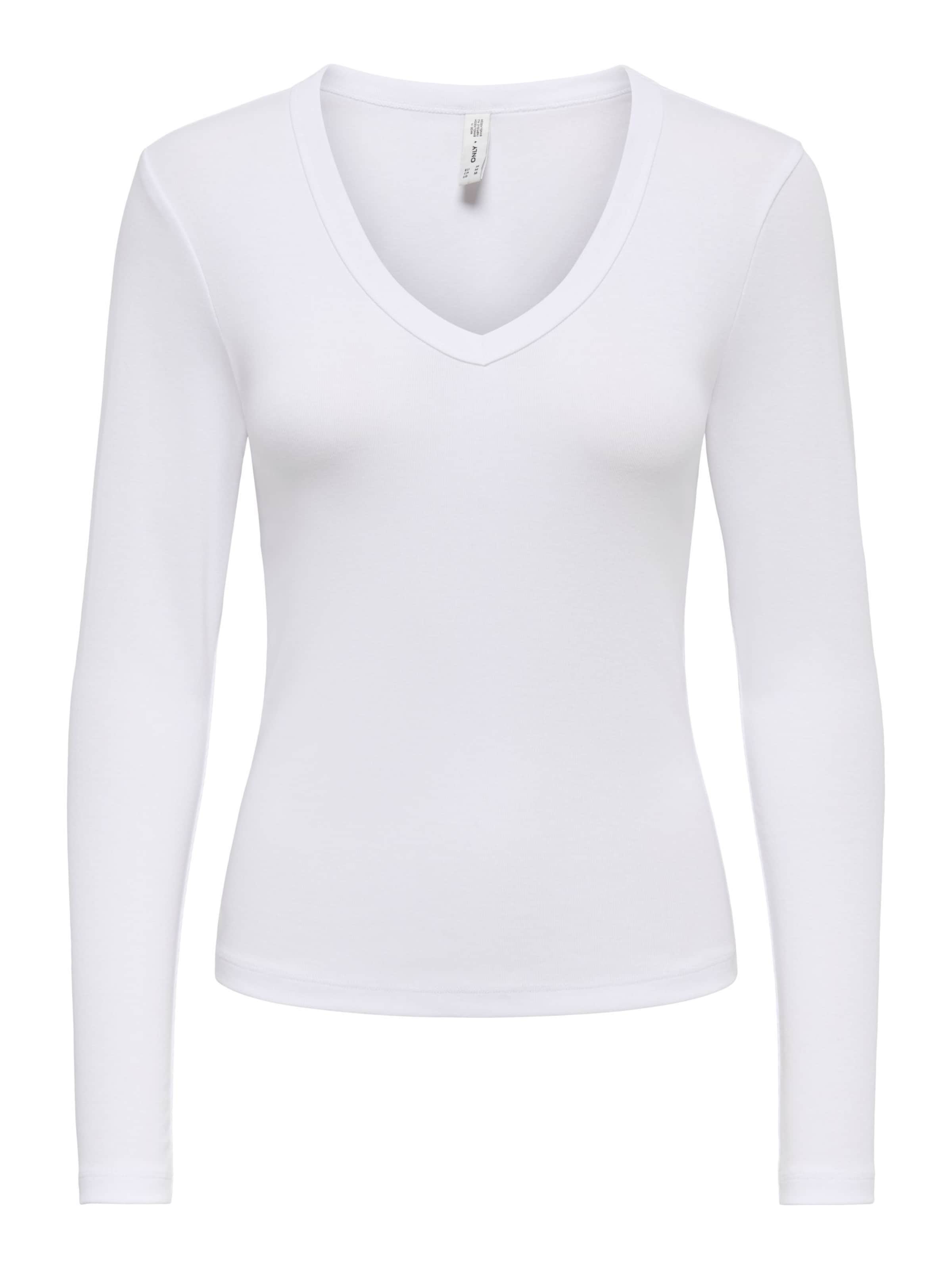ONLY T-shirt 'ONLRiley' en XS en blanc, Vue avec produit
