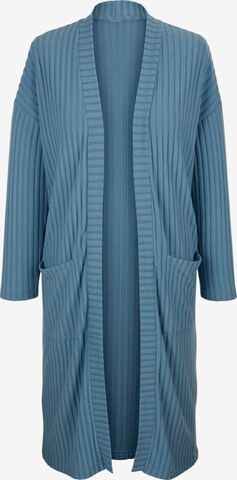 TruYou Long Bathrobe in Blue: front