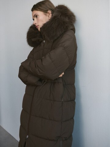 MANGO Winter coat in Brown