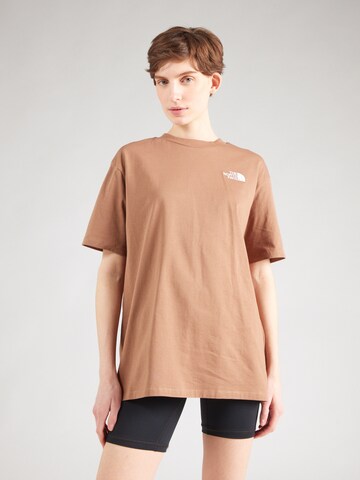 Maglia extra large 'ESSENTIAL' di THE NORTH FACE in marrone: frontale