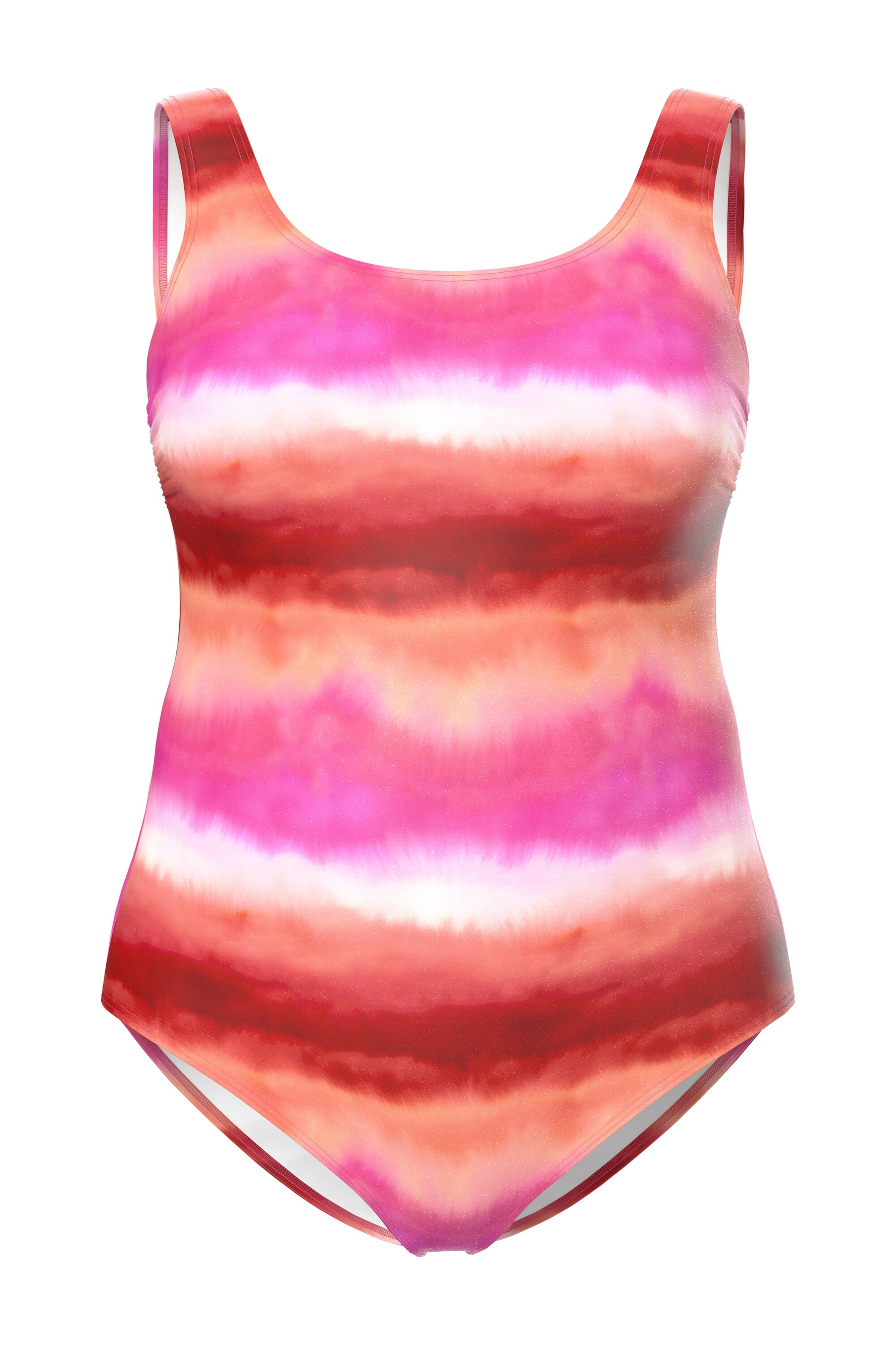 Ulla Popken T-shirt Badpak in Oranje: voorkant