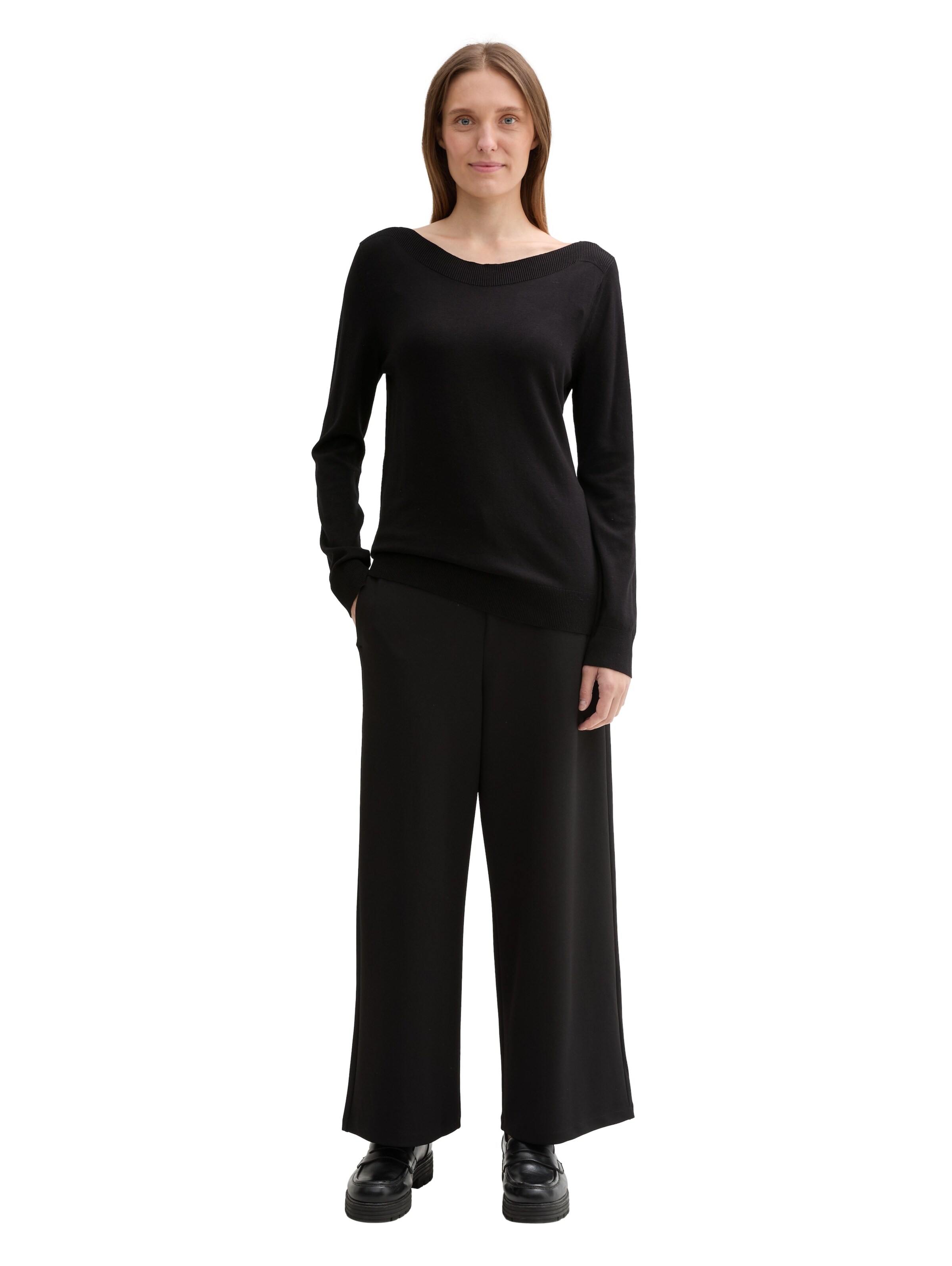 TOM TAILOR Pullover in Schwarz