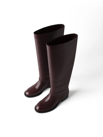 L37 HANDMADE SHOES Škornji 'SIMPLE BOOTS' | rdeča barva
