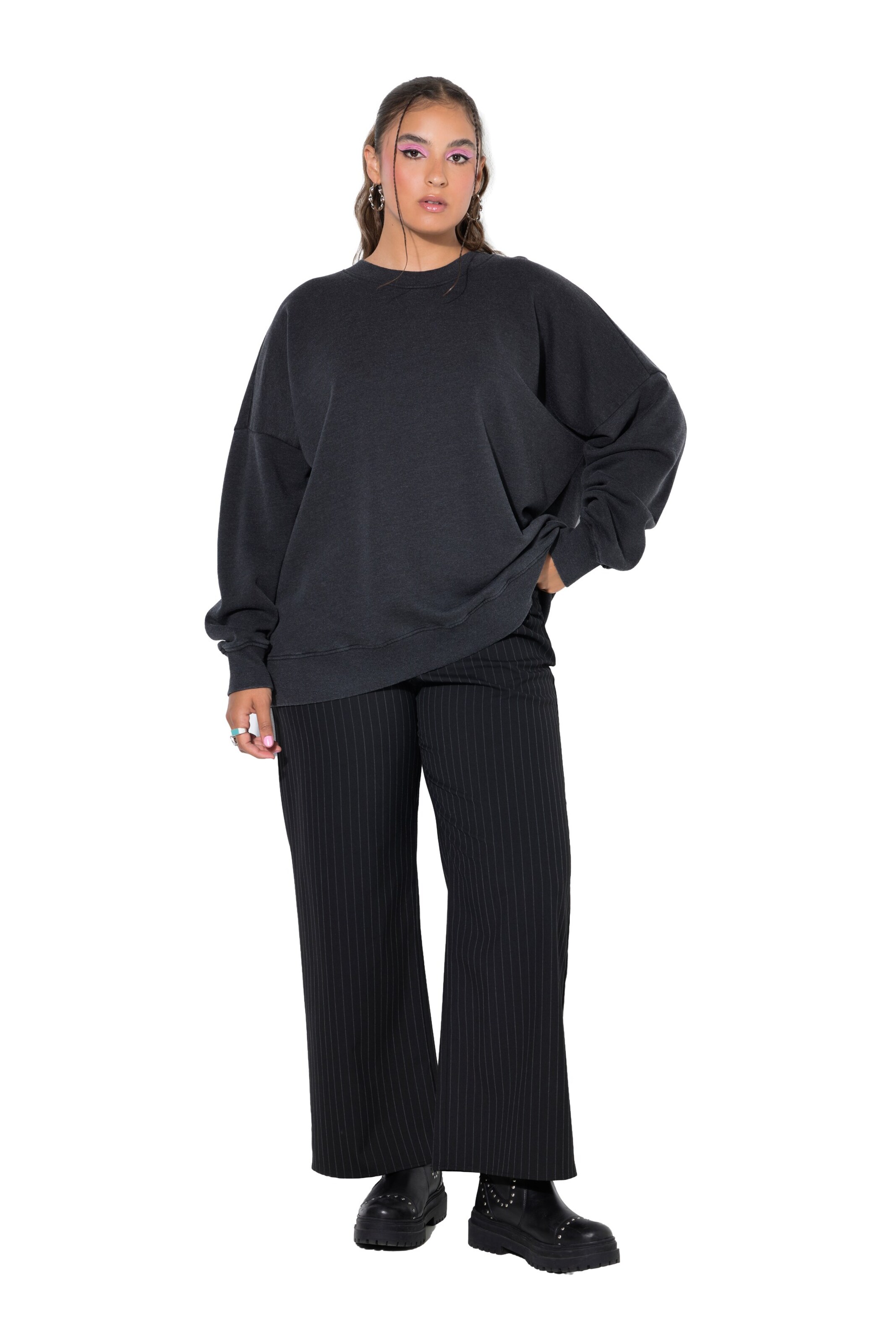 Studio Untold Sweatshirt in Grey: front