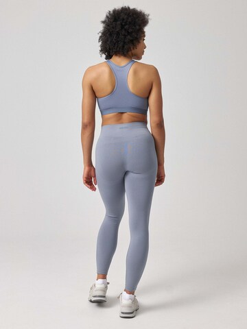 SNOCKS Skinny Sporthose 'Seamless' in Blau