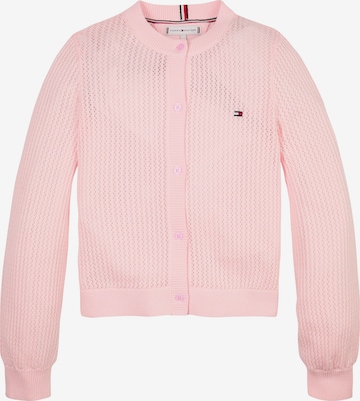 TOMMY HILFIGER Knit Cardigan in Pink: front