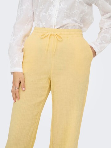 JDY Wide leg Pants 'JDYTheis' in Yellow