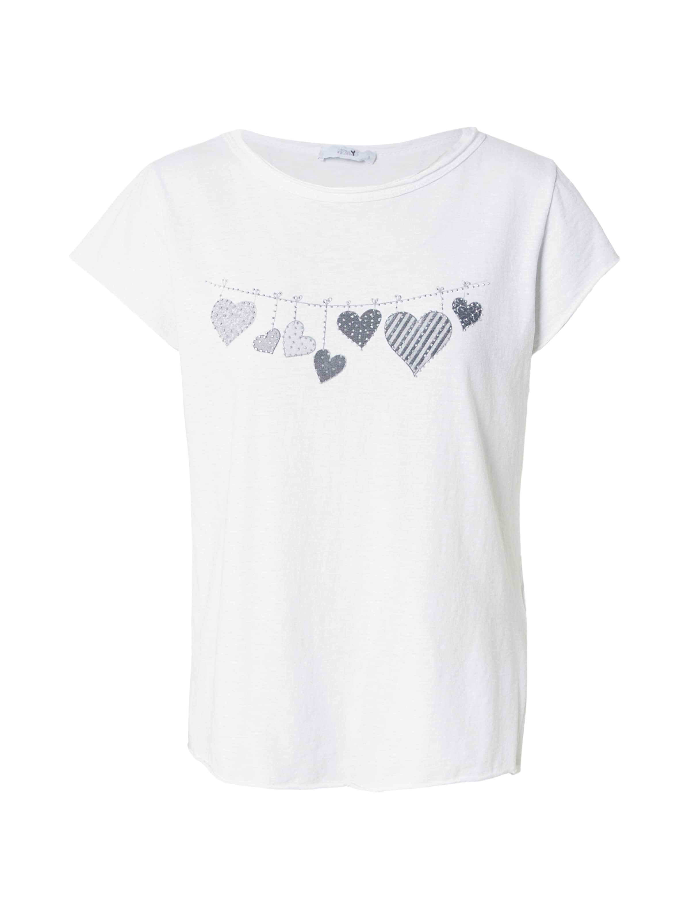 Hailys Shirt 'Sv44enja' in XS in Light grey / Dark grey / White, Item view