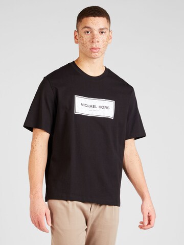 Michael Kors - Camiseta 'EMPIRE' en negro: frente