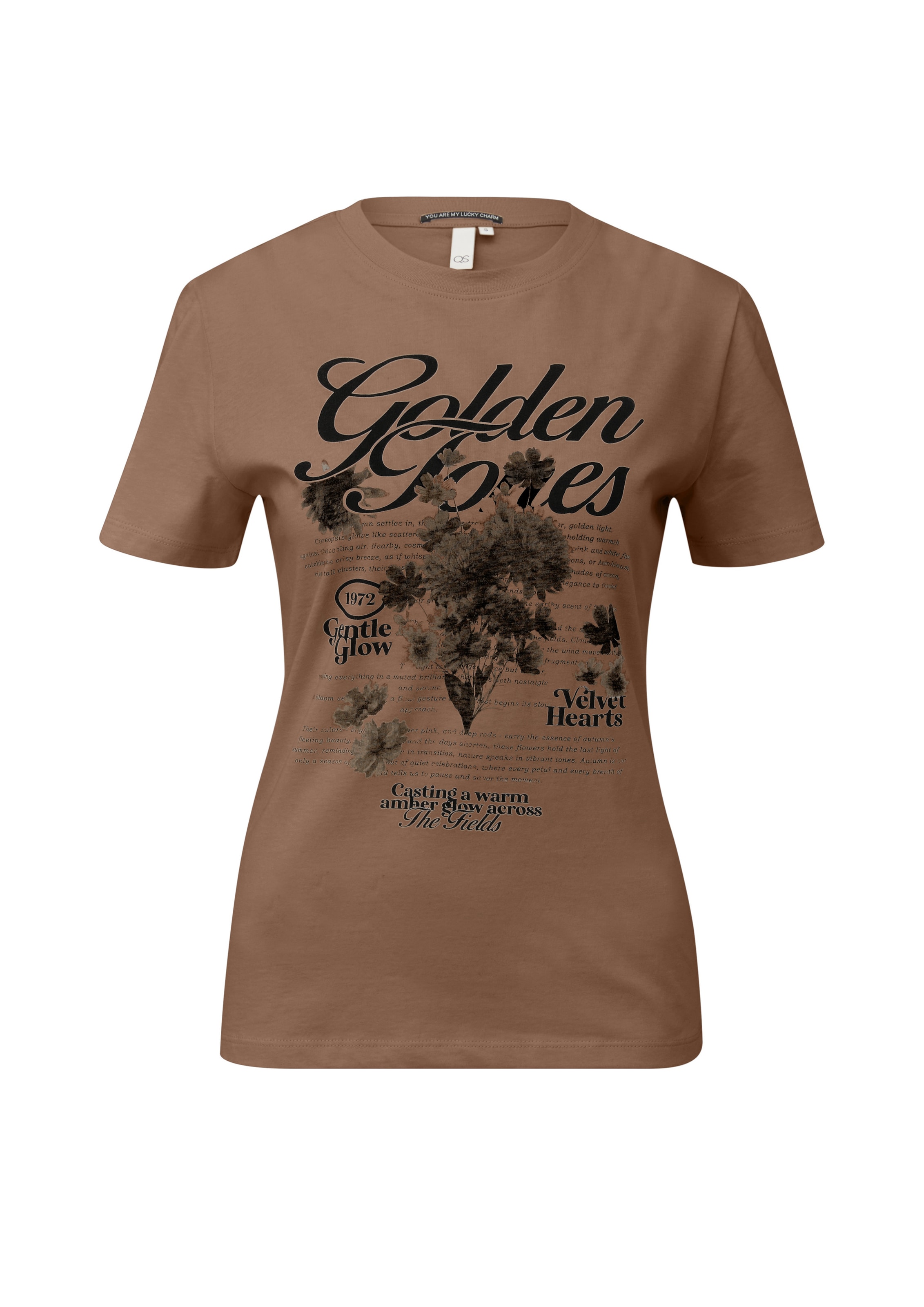 QS T-Shirt in Braun: Vorderseite