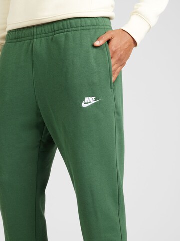 zaļš Nike Sportswear Standarta Bikses 'CLUB FLEECE'