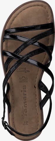 TAMARIS Sandalen met riem in Zwart