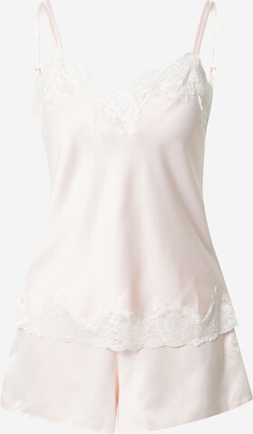 Lauren Ralph Lauren Short Pajama Set 'SIGNATURE' in Pink: front