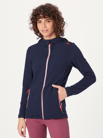 CMP Athletic Zip-Up Hoodie in Blue: front