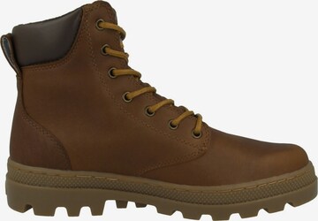 Palladium Lace-Up Boots in Brown