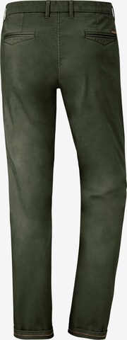 Coupe slim Pantalon chino 'Brandon' REDPOINT en vert