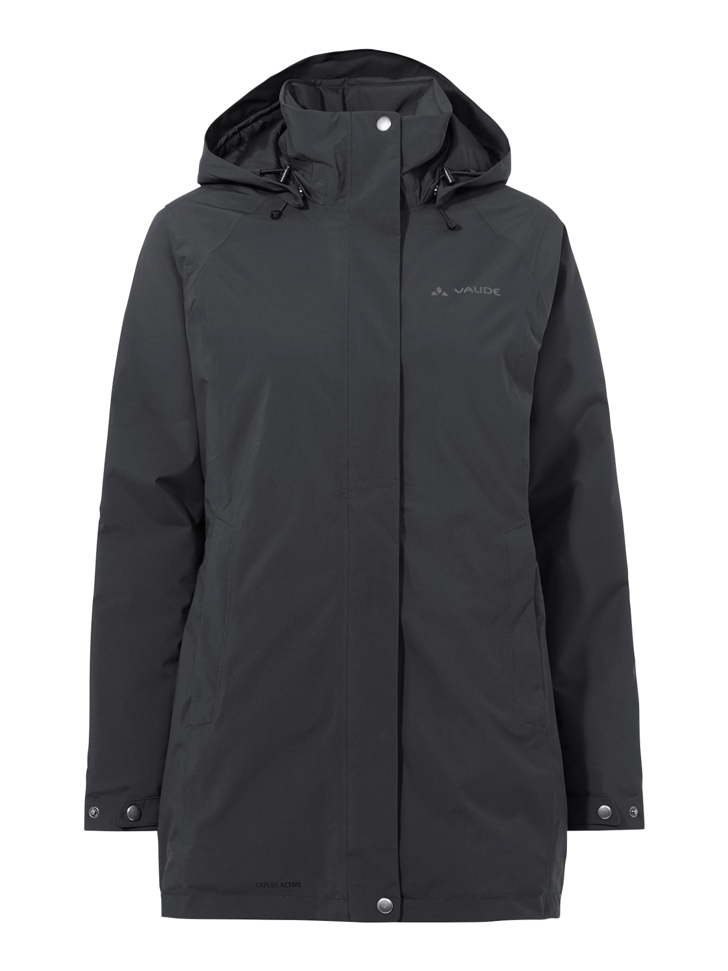 VAUDE Abelia Coat II in Schwarz: Vorderseite