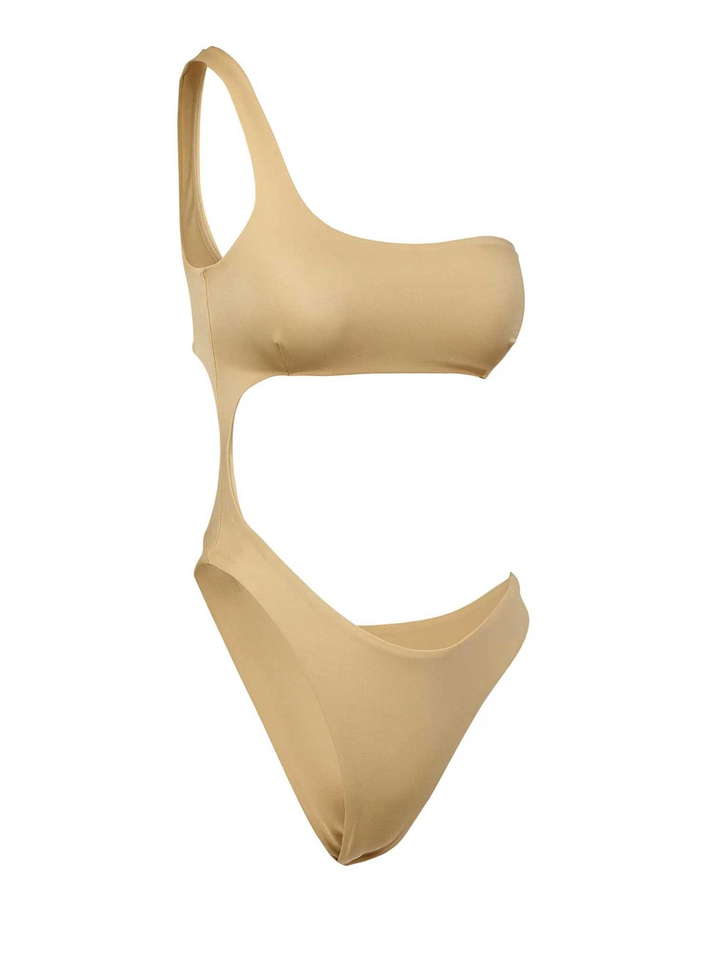 Kalaia Bandeau Bikini 'Champagne Trikini'‌‌‌‌‌‌‌‌ in Beige