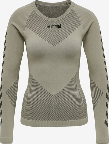 Maglia funzionale di Hummel in grigio: frontale