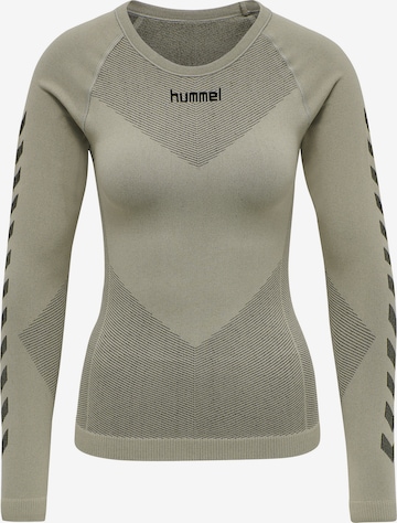 T-shirt fonctionnel Hummel en gris : devant