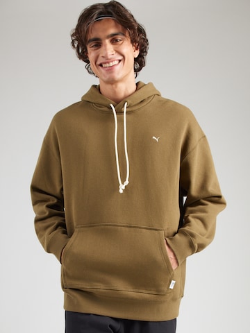 PUMA Αθλητική μπλούζα φούτερ σε πράσινο: μπροστά