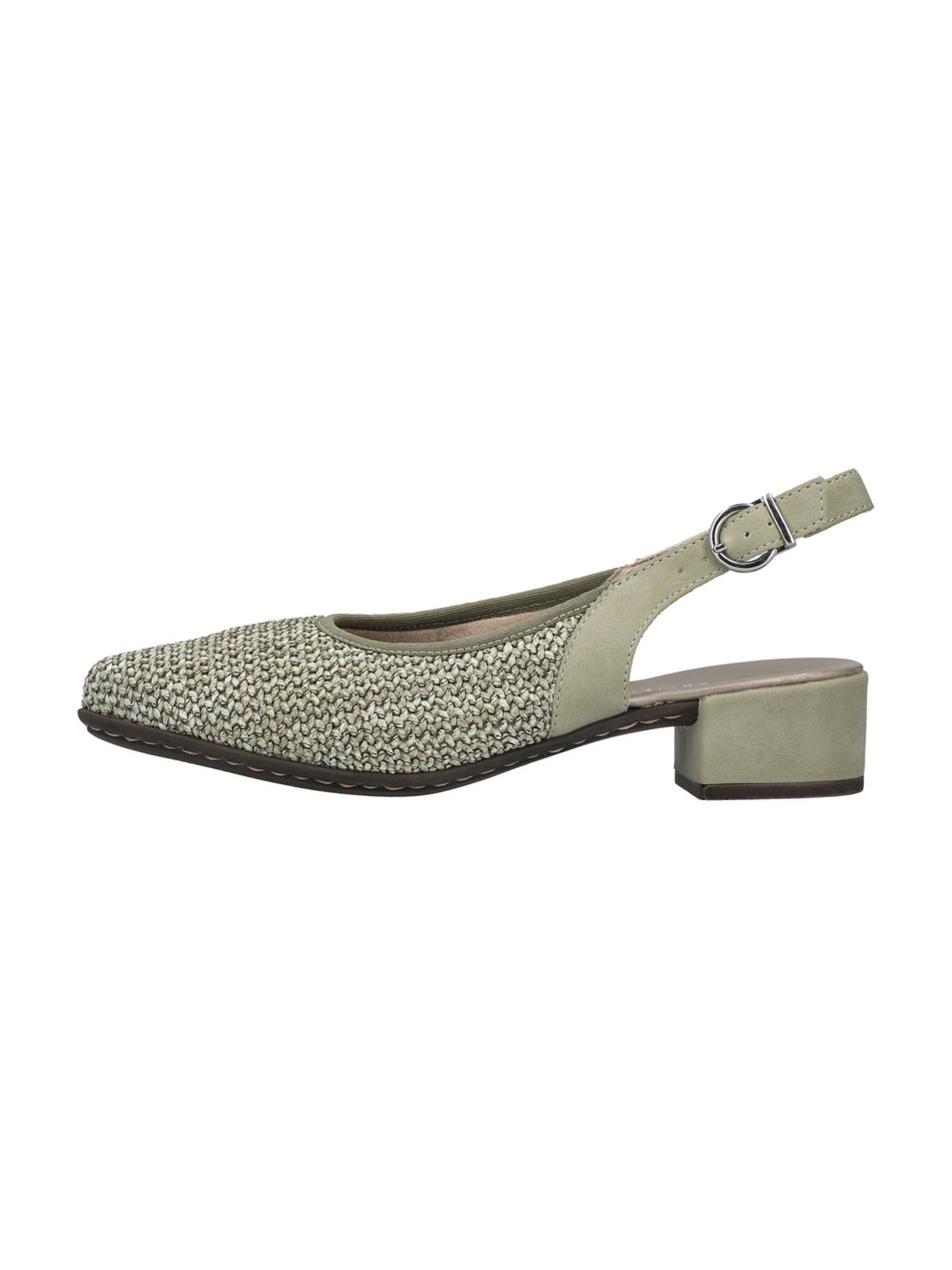 Décolleté sling di Rieker in verde