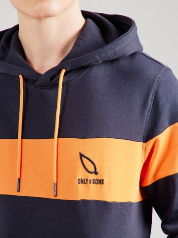 Only & Sons Sweatshirt 'ONSLUKE' in Blau