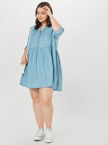 Vero Moda Curve Shirt Dress 'Libbie' in Blue