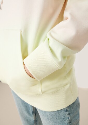 Sweat-shirt QS en jaune