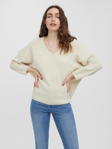 VERO MODA - Pullover 'Julie' em bege: frente