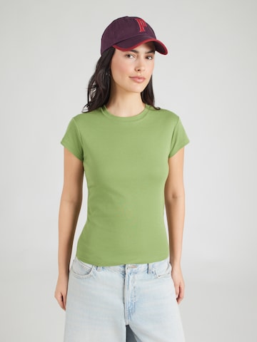 T-shirt 'EVERYDAY' TOPSHOP en vert : devant