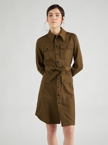 G-Star RAW Shirt Dress in Green: front