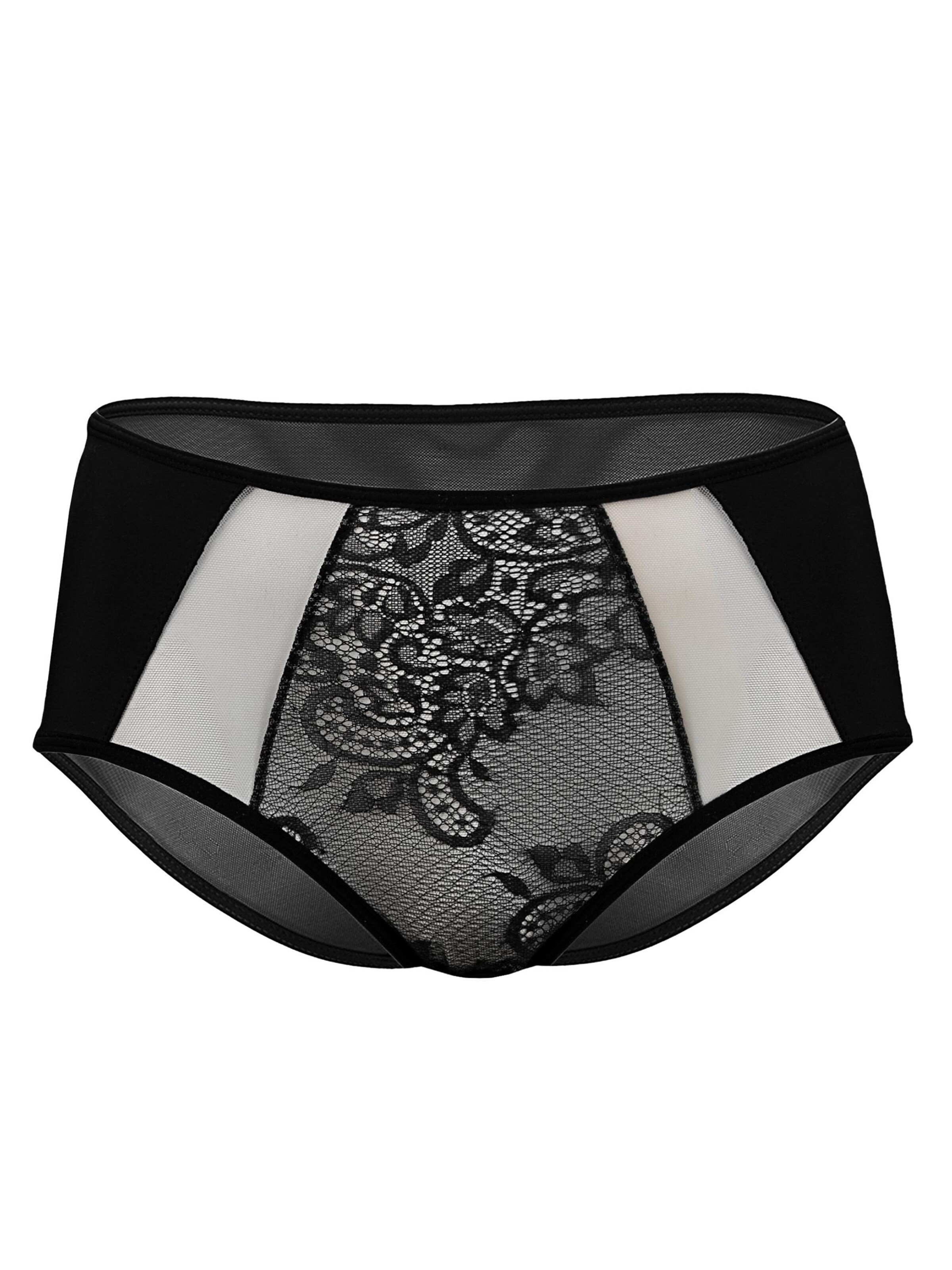 Vivisence Slip '1044W' in Schwarz: Vorderseite