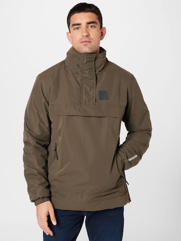 Alife and Kickin Between-Season Jacket 'Tarantino' in Brown: front