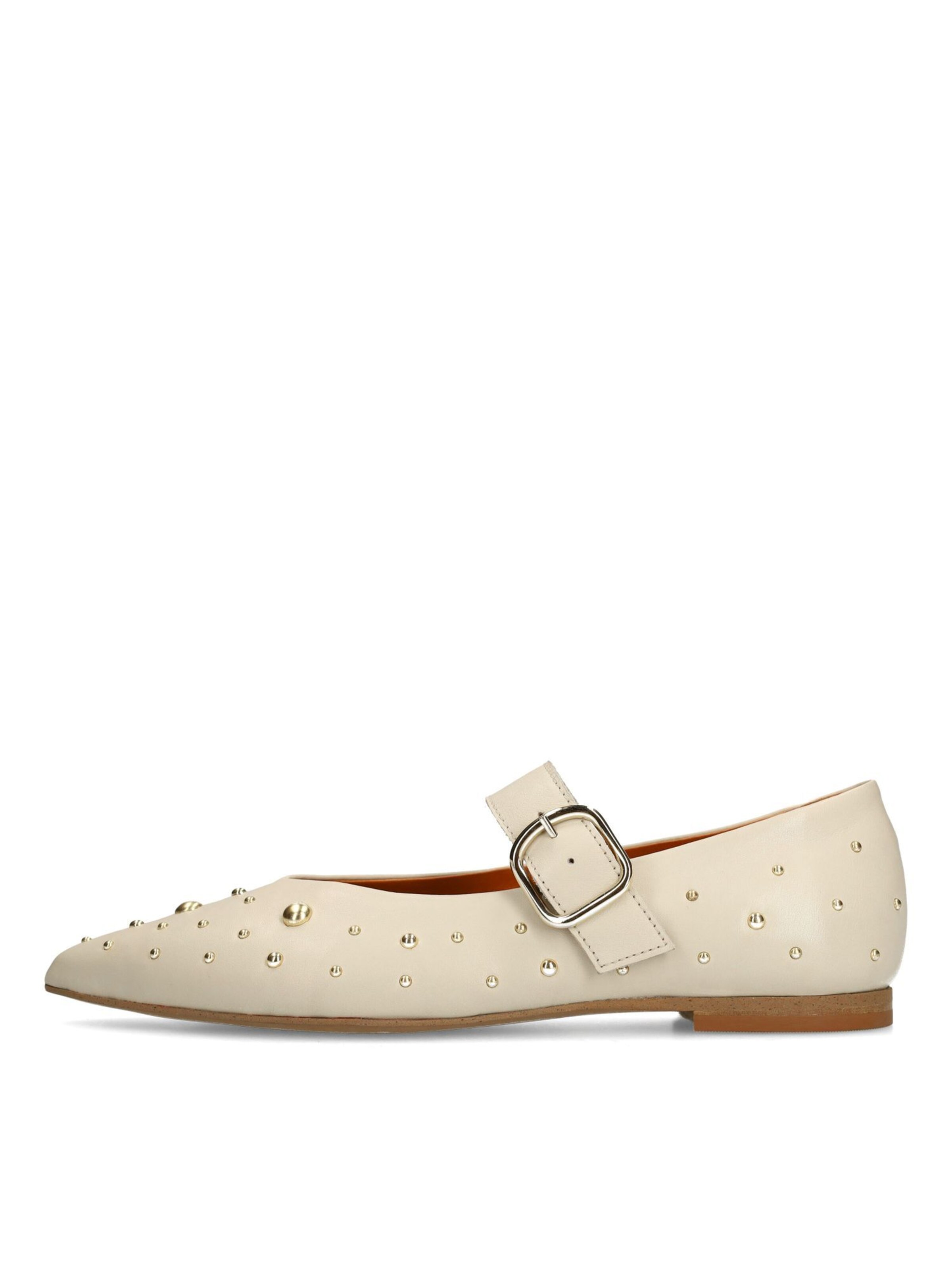 Ballerines à lanières MANFIELD en blanc