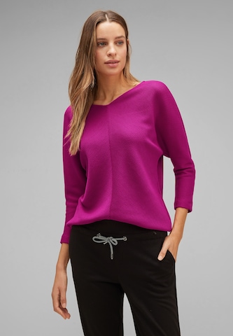 STREET ONE Shirt in Roze: voorkant