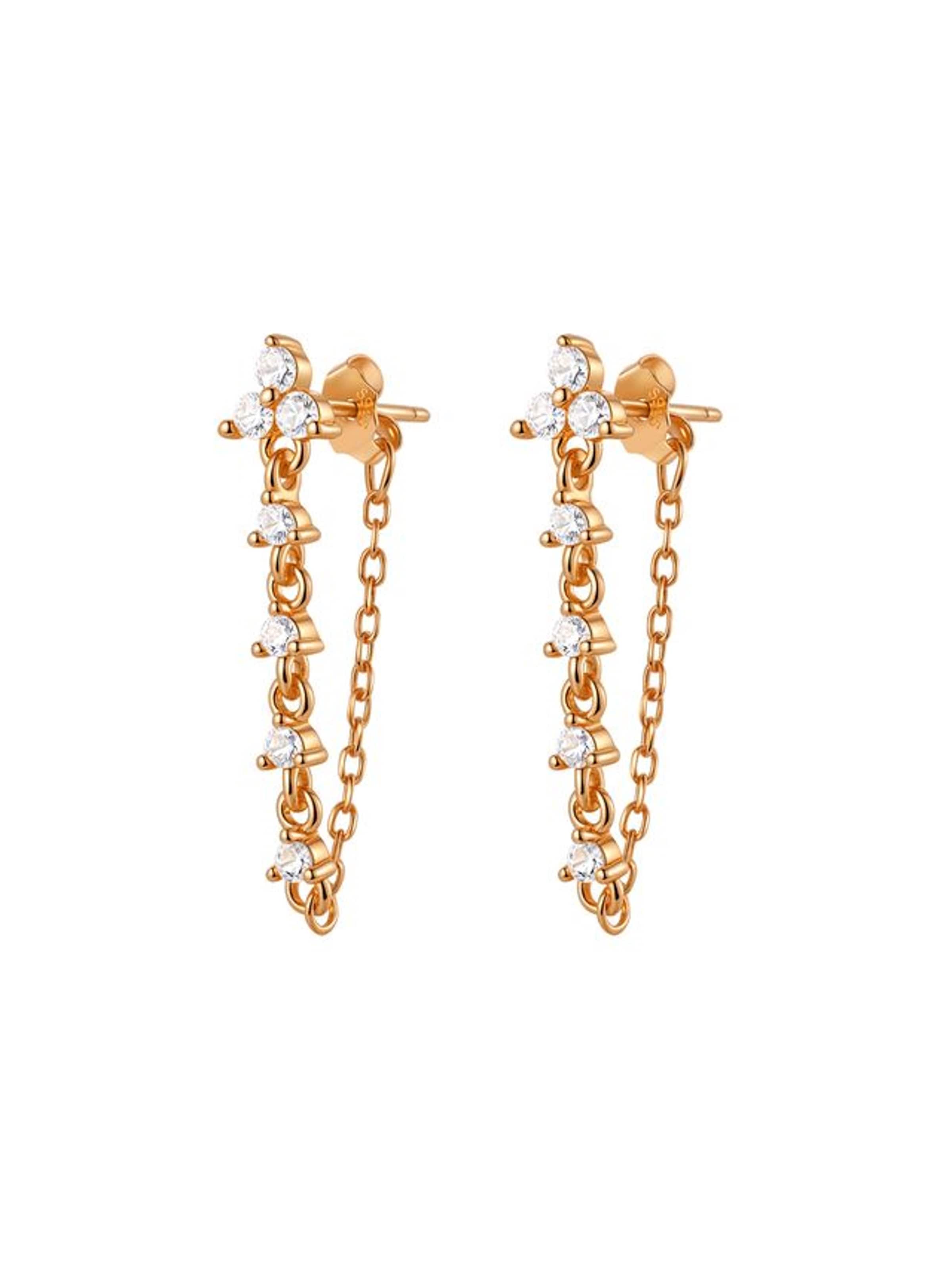 Hey Happiness Ohrringe 'Blossom'‌‌‌‌‌‌ in Gold: Vorderseite