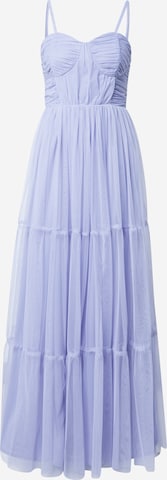 Maya Deluxe Evening Dress in Blue: front