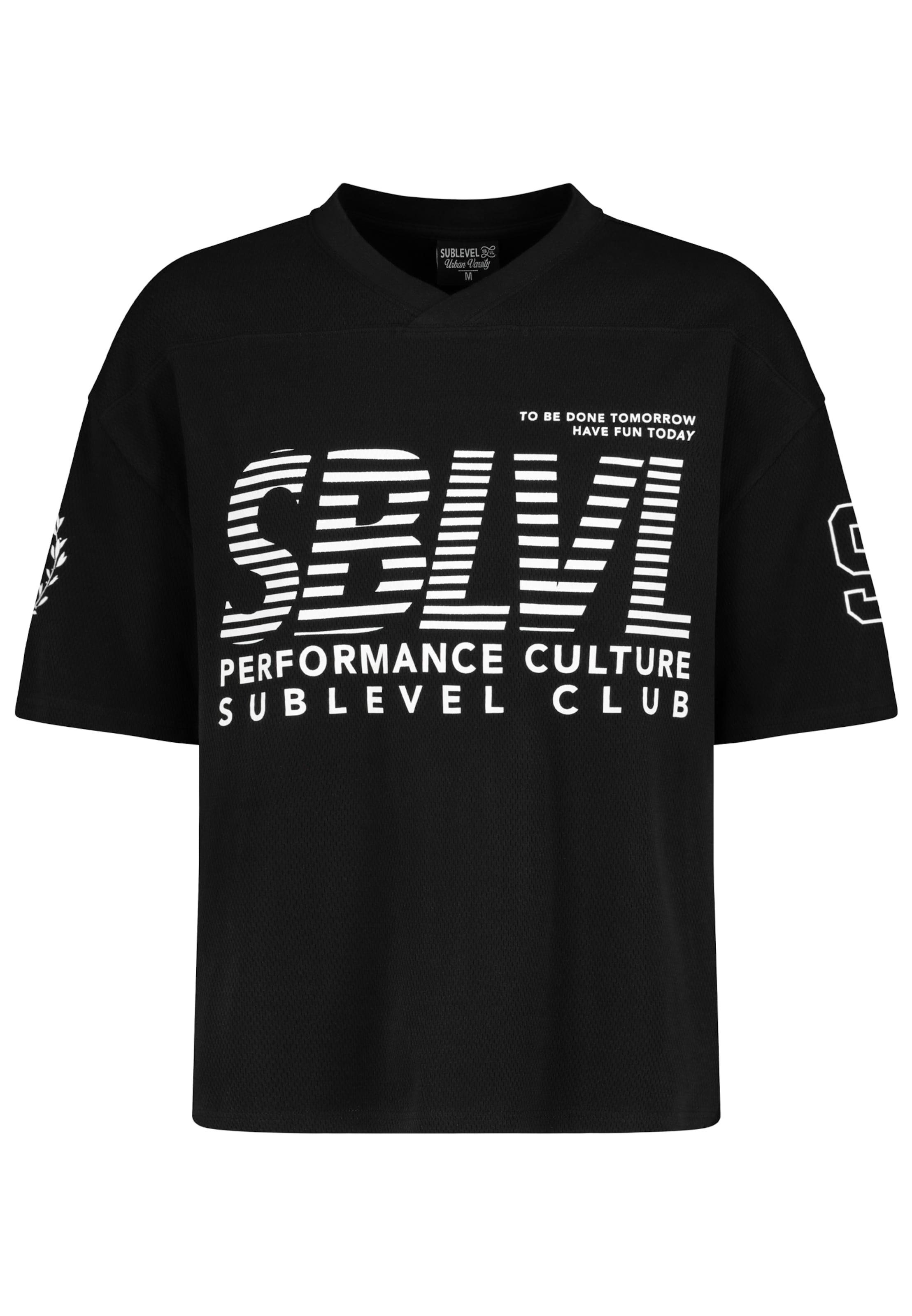 Sublevel T-Shirt in Schwarz: Vorderseite