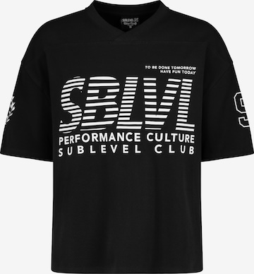 Sublevel T-Shirt in Schwarz: Vorderseite