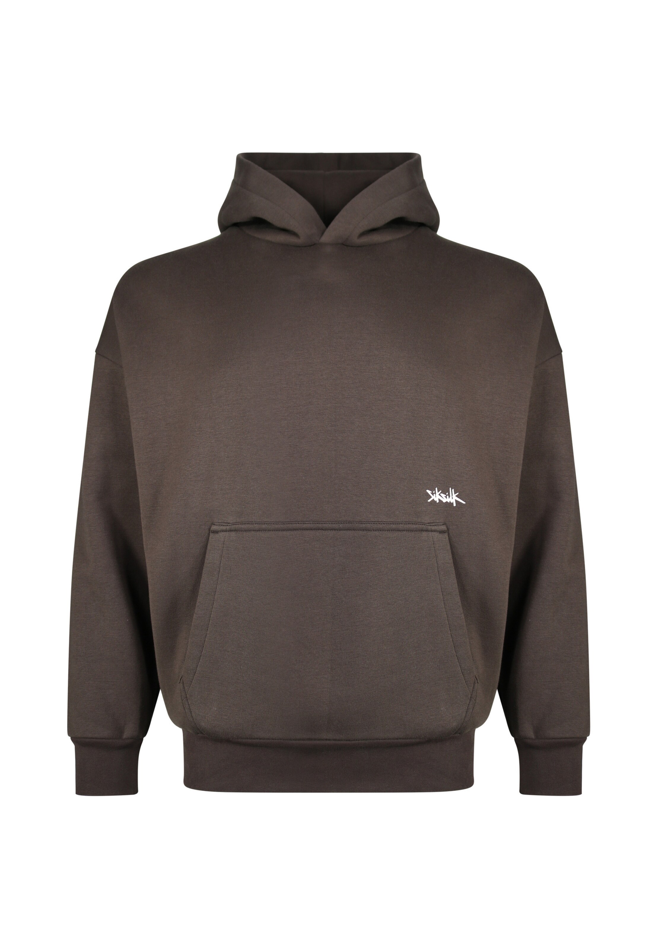 SikSilk Sweatshirt 'Essentials' in Brown: front
