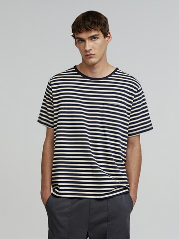 T-Shirt Scalpers en bleu : devant