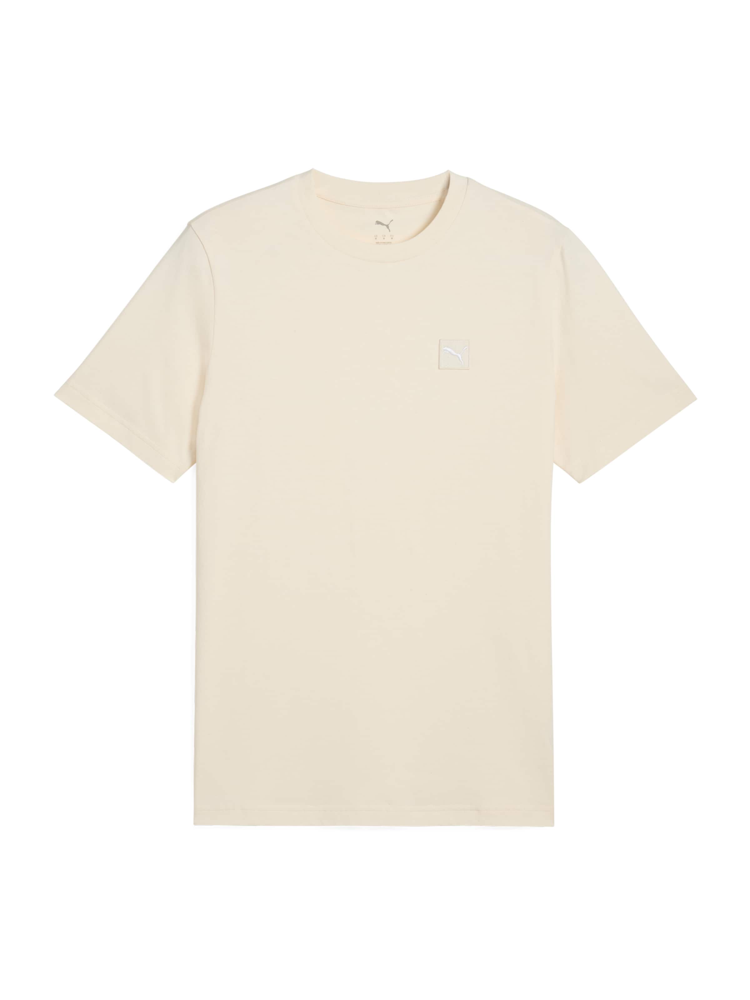 PUMA - Camisa 'Essentials Elevated' em bege: frente