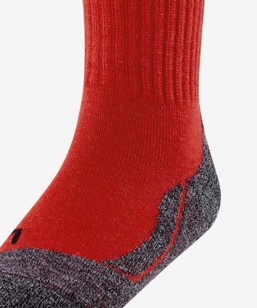 FALKE Athletic Socks 'Active Warm' in Red